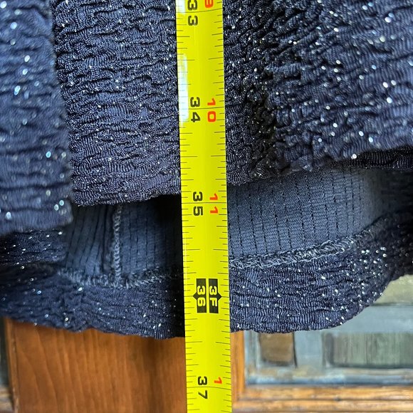 Eliza J Blue Embellished Fit and Flare Sleeveless Dress - Picture 4 of 9